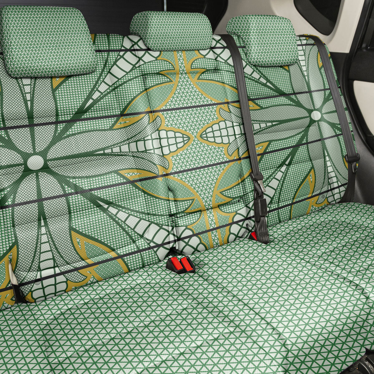 Emerald Green Khotso Mojalefa Poone Back Car Seat Cover Basotho Khotso Blanket Inspired