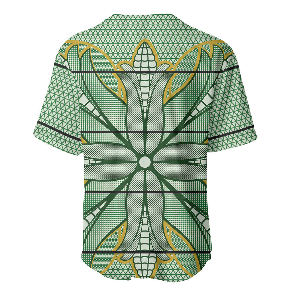Emerald Green Khotso Mojalefa Poone Baseball Jersey Basotho Khotso Blanket Inspired