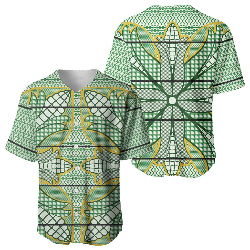 Emerald Green Khotso Mojalefa Poone Baseball Jersey Basotho Khotso Blanket Inspired