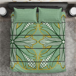Emerald Green Khotso Mojalefa Poone Bedding Set Basotho Khotso Blanket Inspired