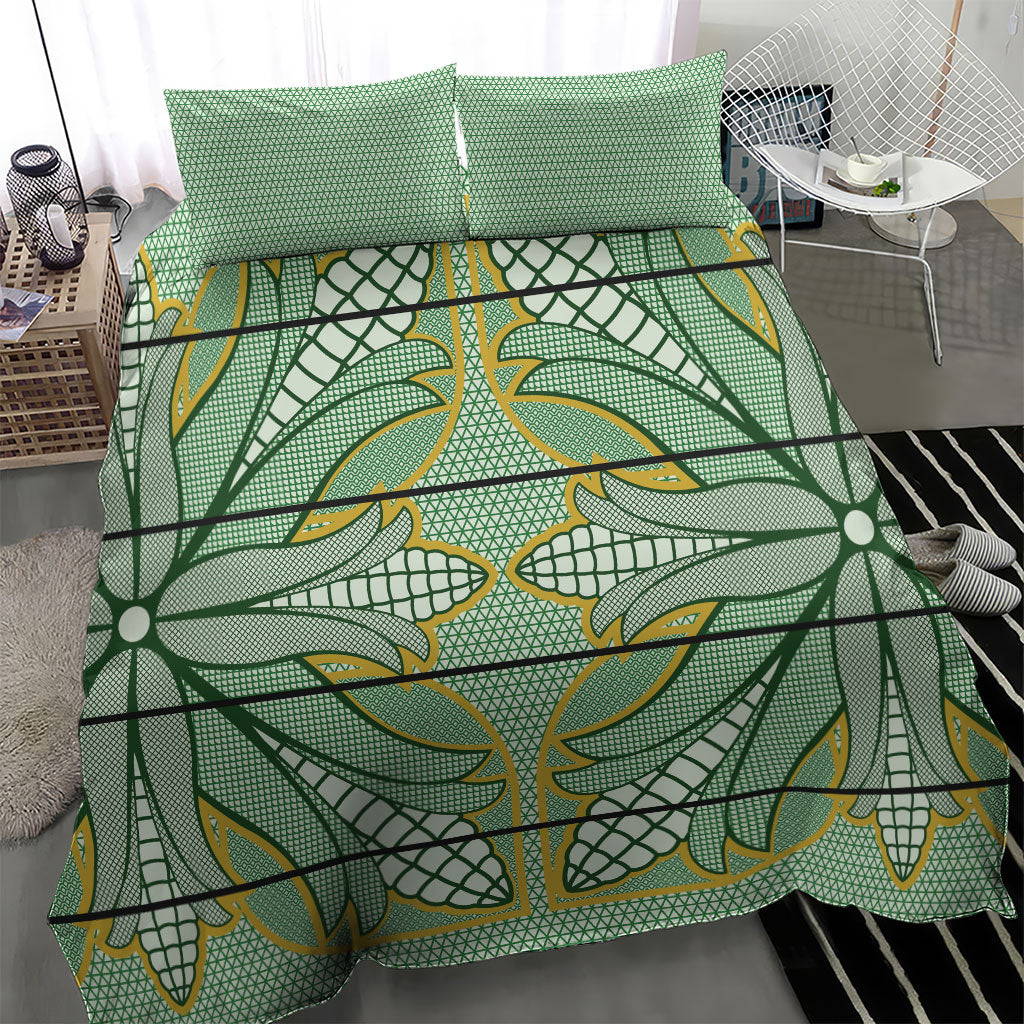 Emerald Green Khotso Mojalefa Poone Bedding Set Basotho Khotso Blanket Inspired