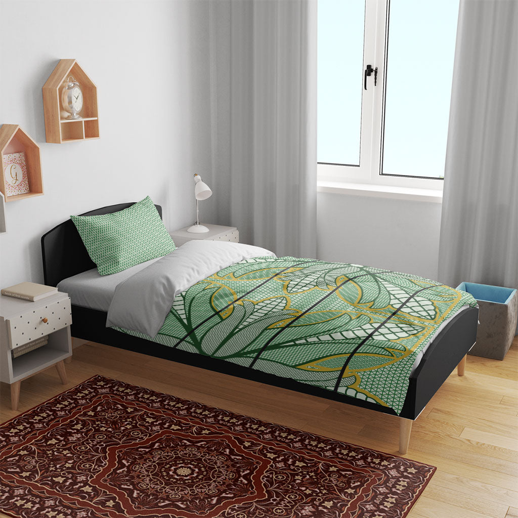Emerald Green Khotso Mojalefa Poone Bedding Set Basotho Khotso Blanket Inspired