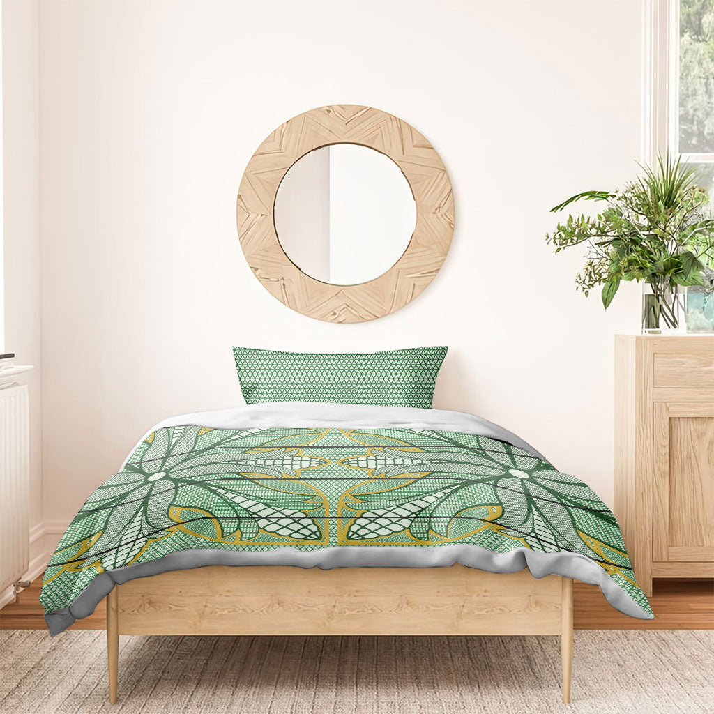Emerald Green Khotso Mojalefa Poone Bedding Set Basotho Khotso Blanket Inspired