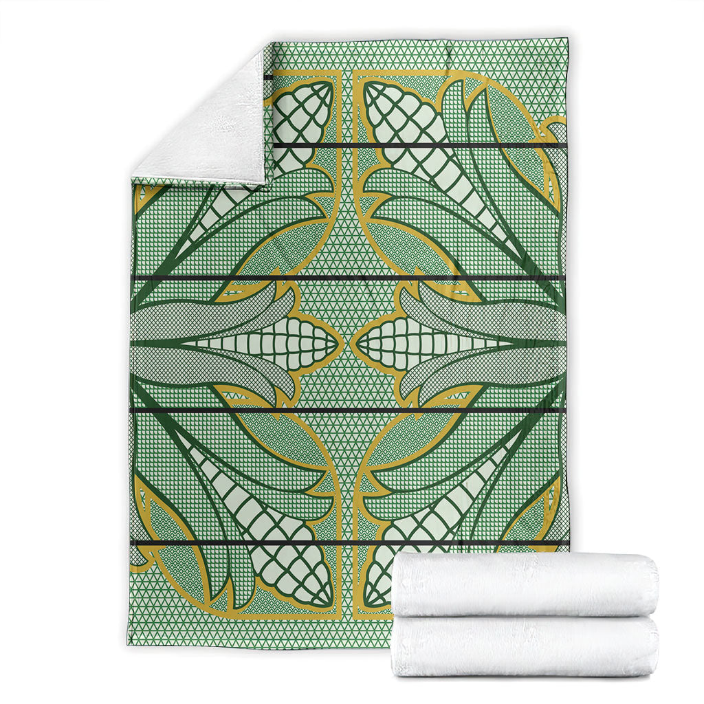 Emerald Green Khotso Mojalefa Poone Blanket Basotho Khotso Blanket Inspired
