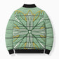 Emerald Green Khotso Mojalefa Poone Bomber Puffer Jacket Basotho Khotso Blanket Inspired