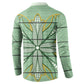 Emerald Green Khotso Mojalefa Poone Button Sweatshirt Basotho Khotso Blanket Inspired