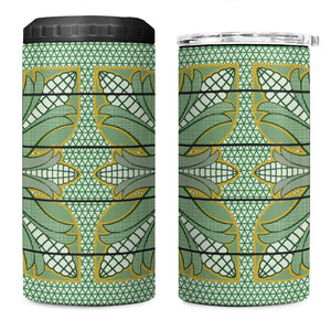 Emerald Green Khotso Mojalefa Poone 4 in 1 Can Cooler Tumbler Basotho Khotso Blanket Inspired