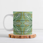Emerald Green Khotso Mojalefa Poone Ceramic Mug Basotho Khotso Blanket Inspired