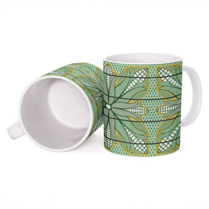 Emerald Green Khotso Mojalefa Poone Ceramic Mug Basotho Khotso Blanket Inspired