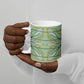 Emerald Green Khotso Mojalefa Poone Ceramic Mug Basotho Khotso Blanket Inspired