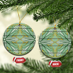 Emerald Green Khotso Mojalefa Poone Ceramic Ornament Basotho Khotso Blanket Inspired