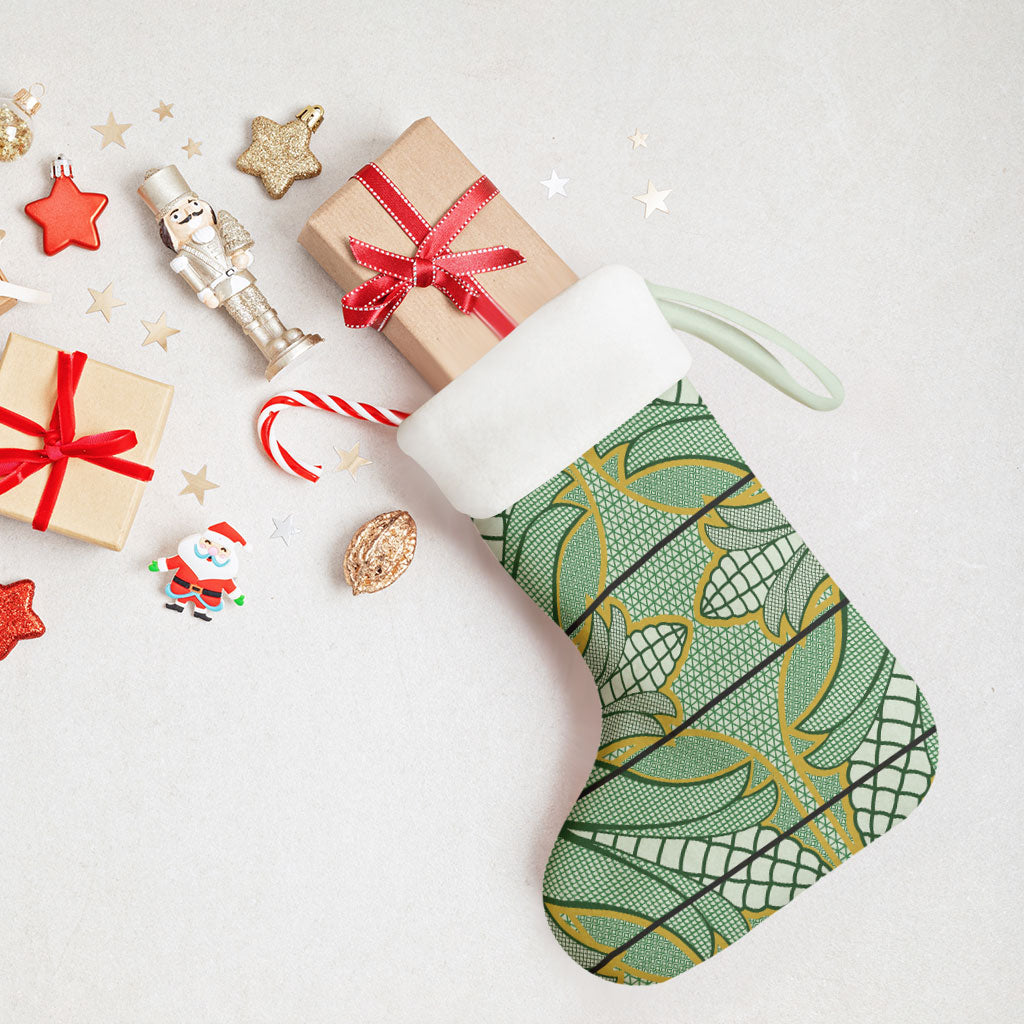 Emerald Green Khotso Mojalefa Poone Christmas Stocking Basotho Khotso Blanket Inspired