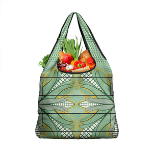 Emerald Green Khotso Mojalefa Poone Grocery Bag Basotho Khotso Blanket Inspired