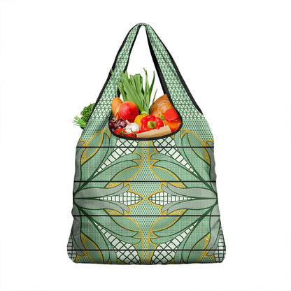 Emerald Green Khotso Mojalefa Poone Grocery Bag Basotho Khotso Blanket Inspired