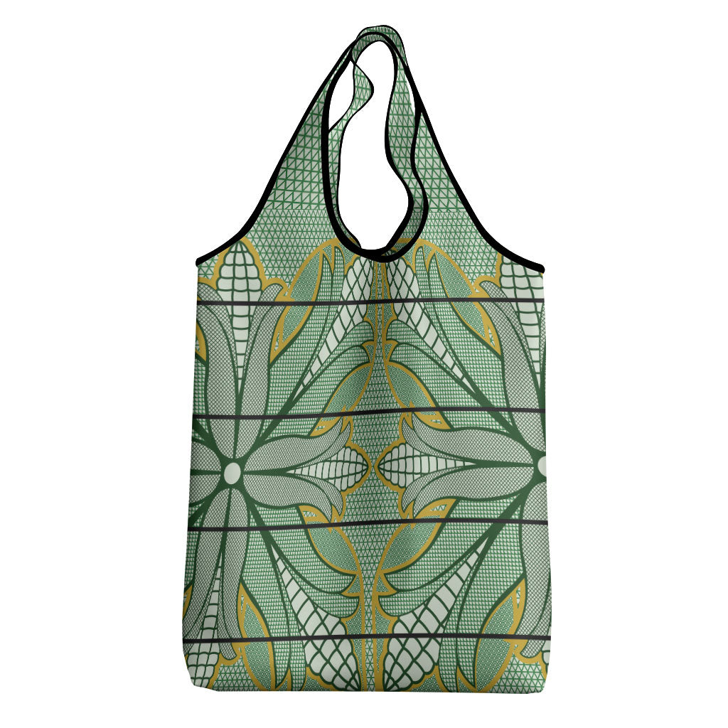 Emerald Green Khotso Mojalefa Poone Grocery Bag Basotho Khotso Blanket Inspired