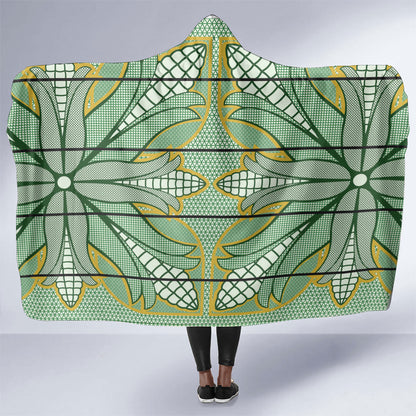 Emerald Green Khotso Mojalefa Poone Hooded Blanket Basotho Khotso Blanket Inspired