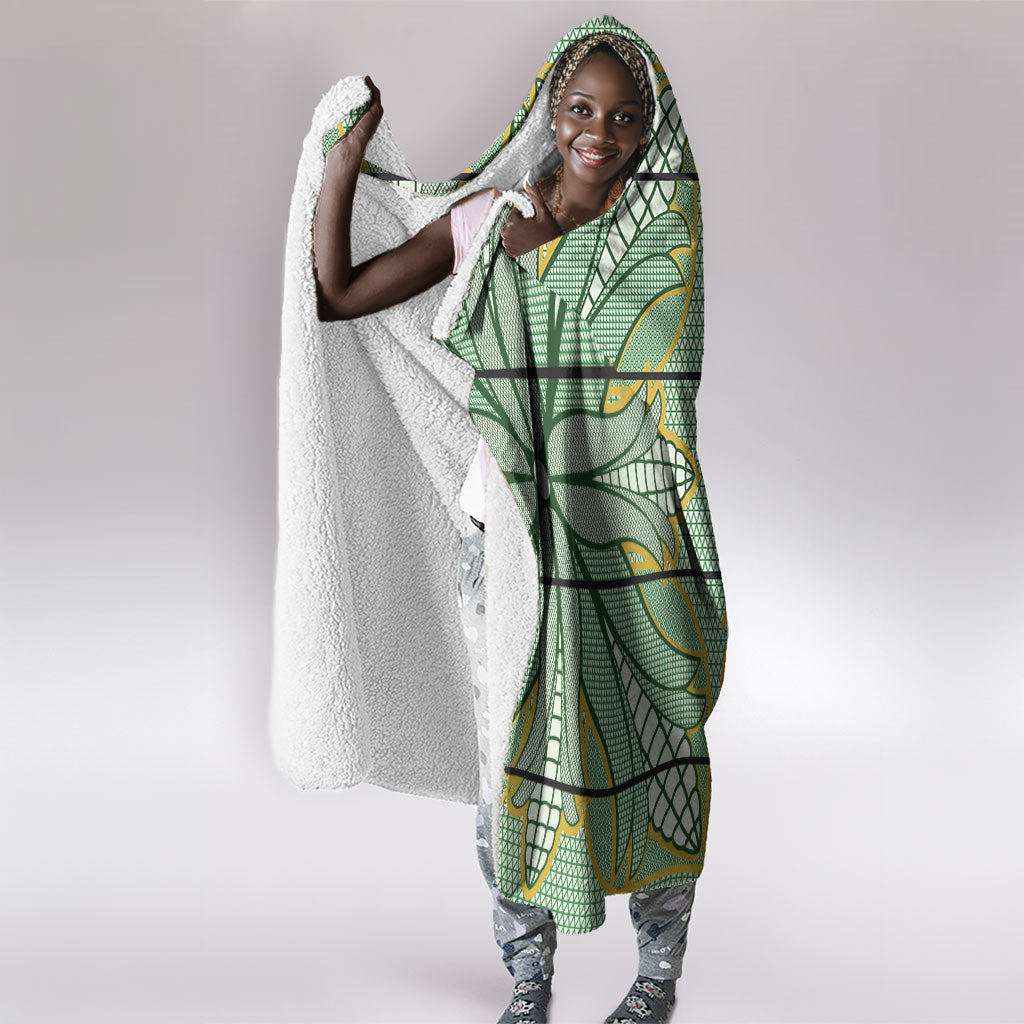 Emerald Green Khotso Mojalefa Poone Hooded Blanket Basotho Khotso Blanket Inspired