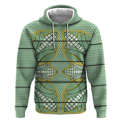 Emerald Green Khotso Mojalefa Poone Hoodie Basotho Khotso Blanket Inspired
