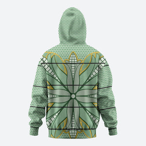Emerald Green Khotso Mojalefa Poone Hoodie Basotho Khotso Blanket Inspired