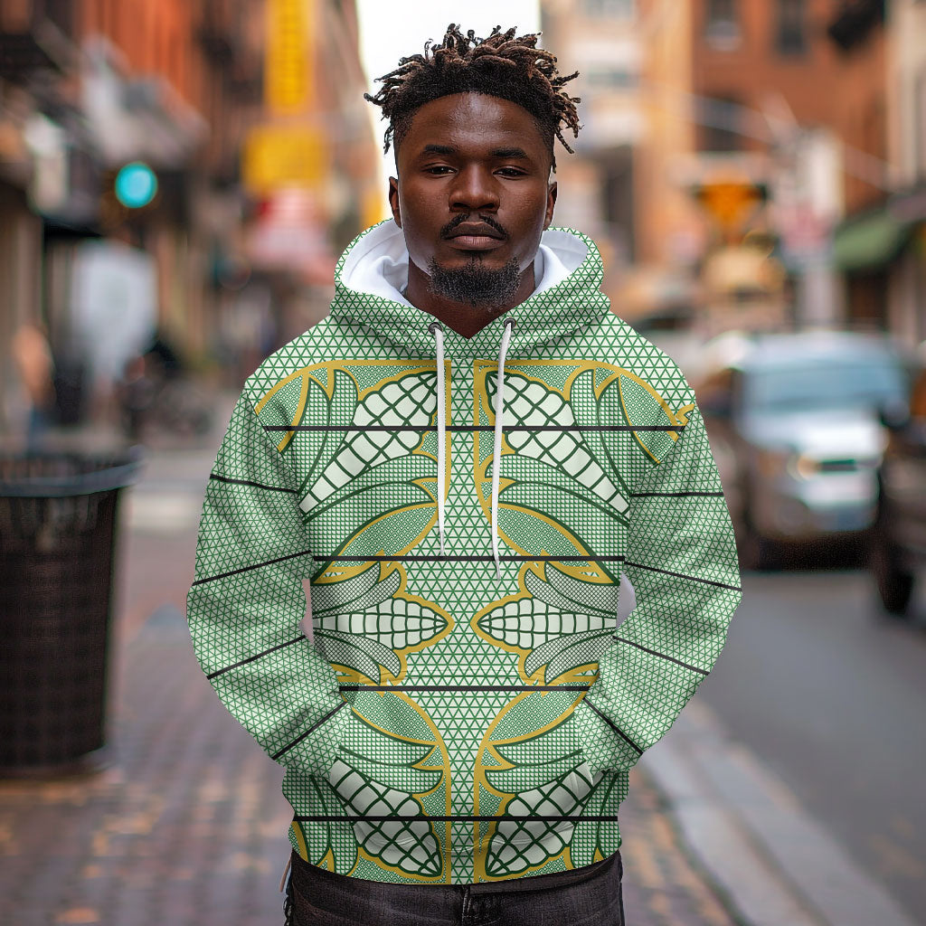 Emerald Green Khotso Mojalefa Poone Hoodie Basotho Khotso Blanket Inspired