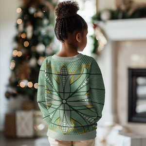 Emerald Green Khotso Mojalefa Poone Kid Ugly Christmas Sweater Basotho Khotso Blanket Inspired