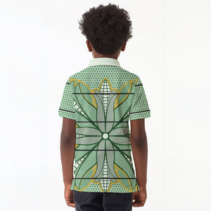 Emerald Green Khotso Mojalefa Poone Kid Polo Shirt Basotho Khotso Blanket Inspired