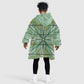 Emerald Green Khotso Mojalefa Poone Kid Wearable Blanket Hoodie Basotho Khotso Blanket Inspired