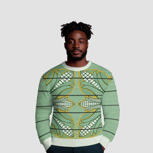 Emerald Green Khotso Mojalefa Poone Ugly Christmas Sweater Basotho Khotso Blanket Inspired