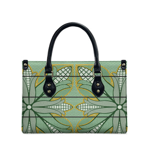 Emerald Green Khotso Mojalefa Poone Leather Bag Basotho Khotso Blanket Inspired
