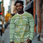 Emerald Green Khotso Mojalefa Poone Long Sleeve Shirt Basotho Khotso Blanket Inspired