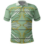Emerald Green Khotso Mojalefa Poone Polo Shirt Basotho Khotso Blanket Inspired