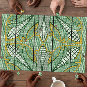 Emerald Green Khotso Mojalefa Poone Puzzle Basotho Khotso Blanket Inspired