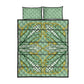 Emerald Green Khotso Mojalefa Poone Quilt Bed Set Basotho Khotso Blanket Inspired