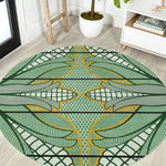 Emerald Green Khotso Mojalefa Poone Round Carpet Basotho Khotso Blanket Inspired