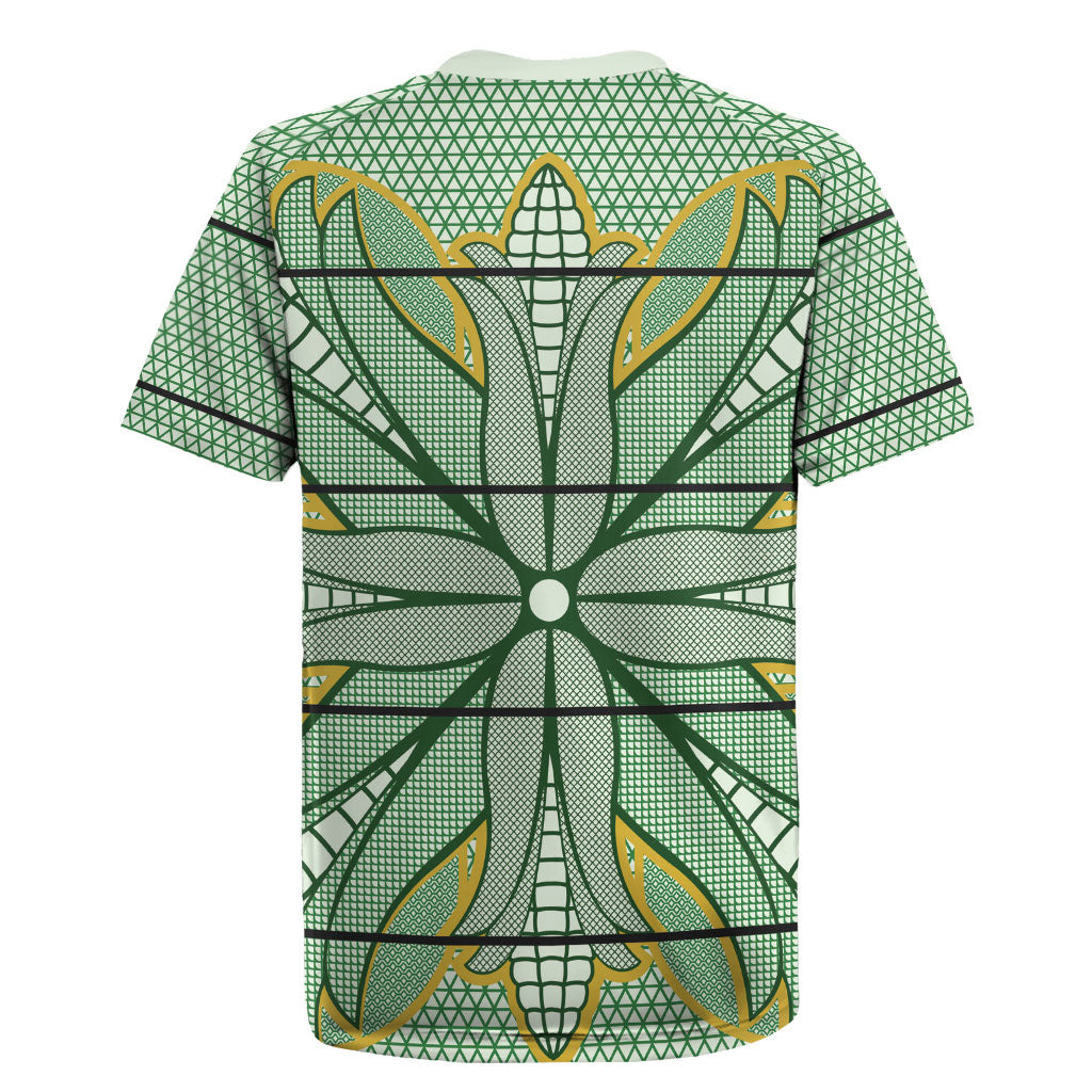 Emerald Green Khotso Mojalefa Poone Rugby Jersey Basotho Khotso Blanket Inspired