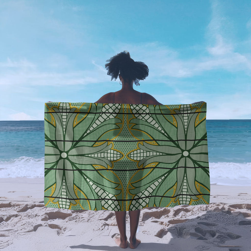 Emerald Green Khotso Mojalefa Poone Sarong Basotho Khotso Blanket Inspired