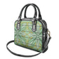 Emerald Green Khotso Mojalefa Poone Shoulder Handbag Basotho Khotso Blanket Inspired