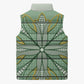 Emerald Green Khotso Mojalefa Poone Sleeveless Puffer Jacket Basotho Khotso Blanket Inspired