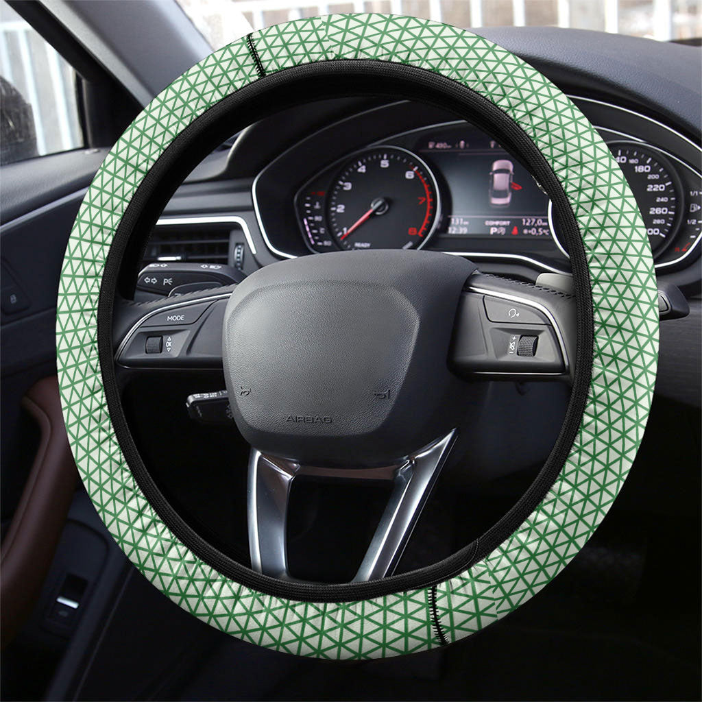 Emerald Green Khotso Mojalefa Poone Steering Wheel Cover Basotho Khotso Blanket Inspired
