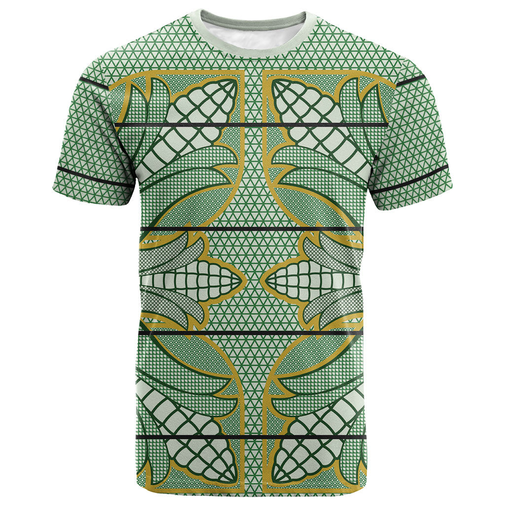 Emerald Green Khotso Mojalefa Poone T shirt Basotho Khotso Blanket Inspired