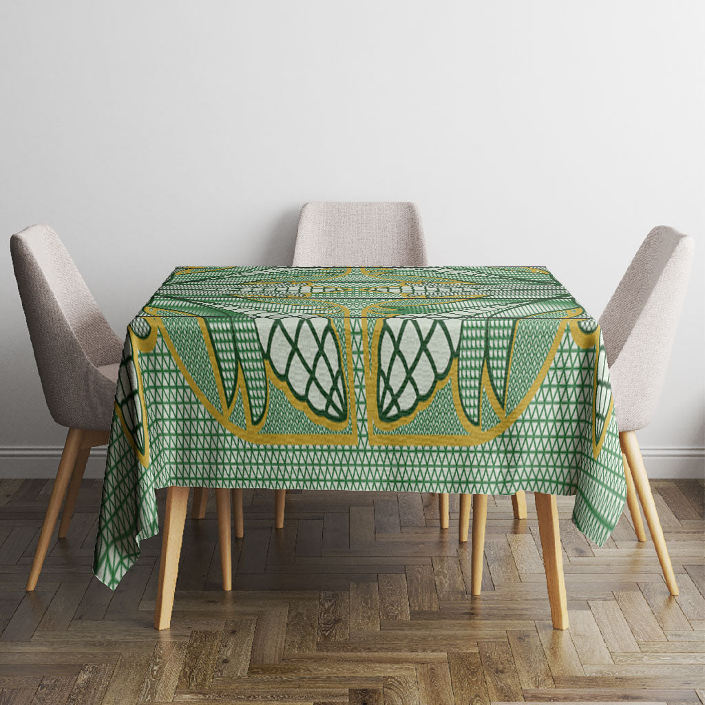 Emerald Green Khotso Mojalefa Poone Tablecloth Basotho Khotso Blanket Inspired