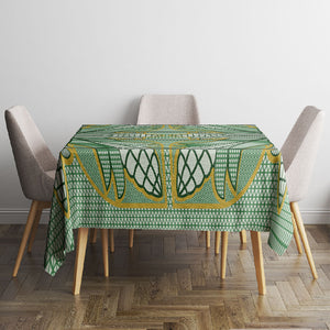 Emerald Green Khotso Mojalefa Poone Tablecloth Basotho Khotso Blanket Inspired