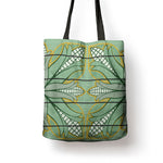 Emerald Green Khotso Mojalefa Poone Tote Bag Basotho Khotso Blanket Inspired