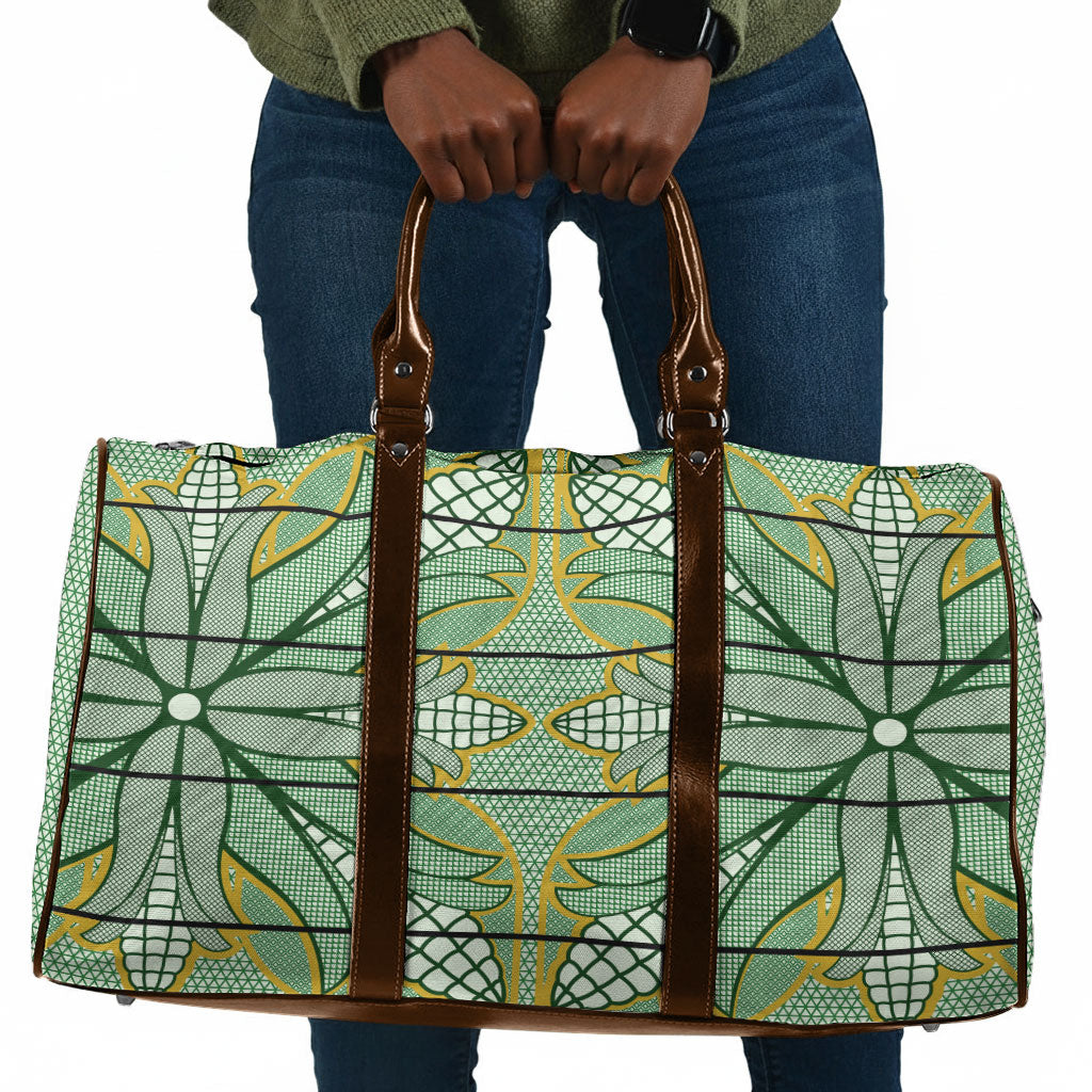 Emerald Green Khotso Mojalefa Poone Travel Bag Basotho Khotso Blanket Inspired