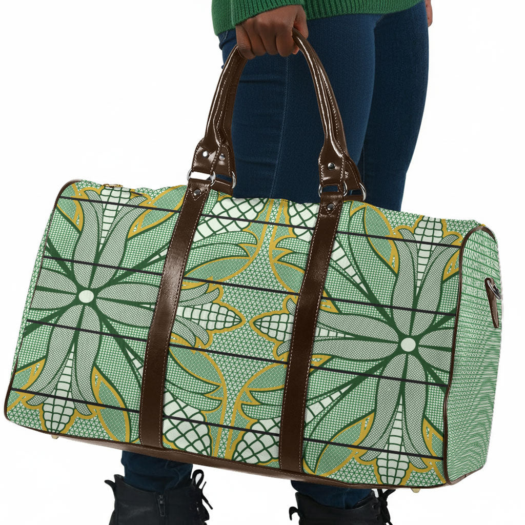 Emerald Green Khotso Mojalefa Poone Travel Bag Basotho Khotso Blanket Inspired