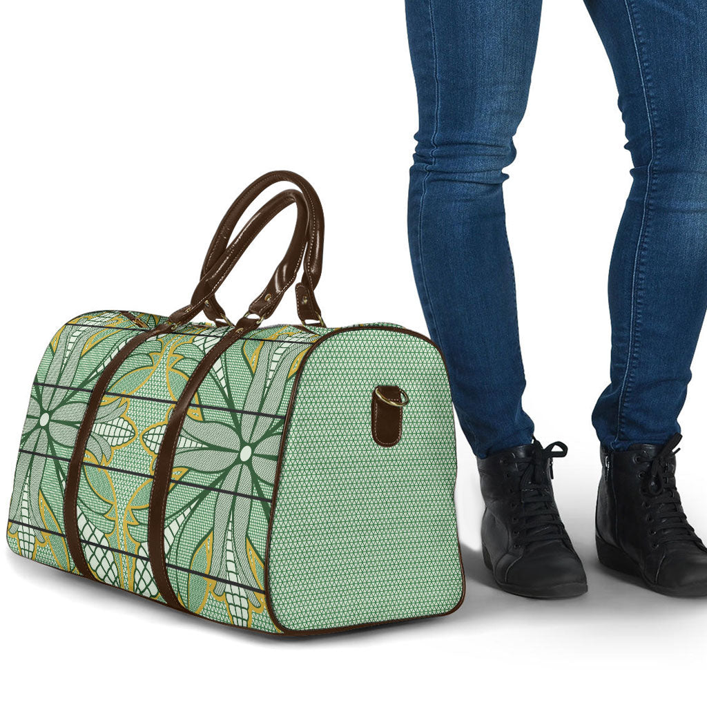 Emerald Green Khotso Mojalefa Poone Travel Bag Basotho Khotso Blanket Inspired