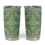Emerald Green Khotso Mojalefa Poone Tumbler Cup Basotho Khotso Blanket Inspired