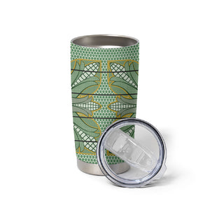 Emerald Green Khotso Mojalefa Poone Tumbler Cup Basotho Khotso Blanket Inspired
