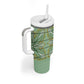 Emerald Green Khotso Mojalefa Poone Tumbler With Handle Basotho Khotso Blanket Inspired
