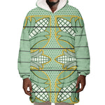 Emerald Green Khotso Mojalefa Poone Wearable Blanket Hoodie Basotho Khotso Blanket Inspired